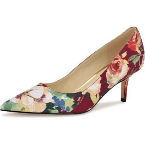 image:imageNine WEST Womens ArleneDark Red Fall Floral Multi 600