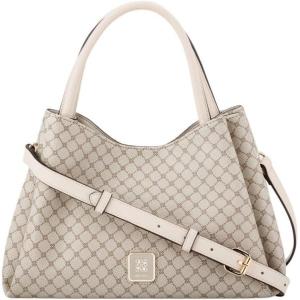 image:imageNine West Womens Dorsey SatchelMushroom Logo Milk