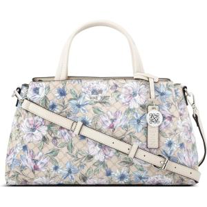 image:imageNine West Womens Luela SatchelFloral Logo Milk