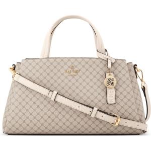 image:imageNine West Womens Luela SatchelMushroom Logo Milk