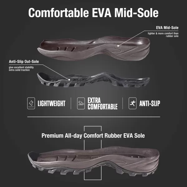 HISEA Apollo Basic Hunting Boots for Men Waterproof Rubber Boots Rain Boots Neoprene Mens Boots