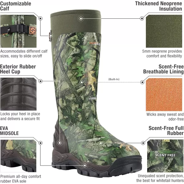 HISEA Apollo Pro 400G Insulated Men's Hunting Boots Waterproof Rubber Mud Boots