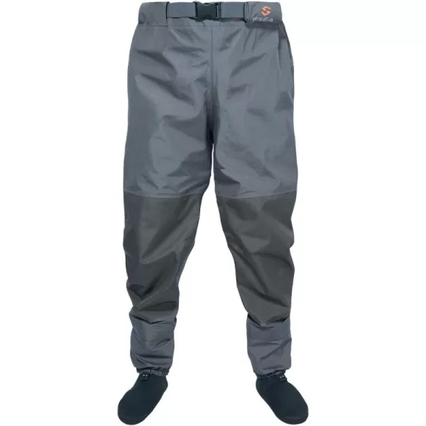 HISEA Breathable Stockingfoot Insulated Waist Waders with Neoprene Stocking Foot for Duck Hunting Fly Fishing Kayaking
