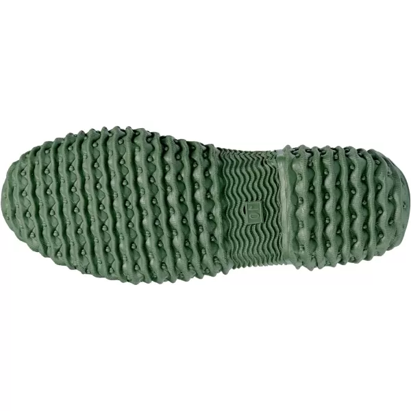 HISEA Flat Rain Shoes for Women Garden Shoes Waterproof Mud Shoes Walking Working Shoes Anti-Slip Green