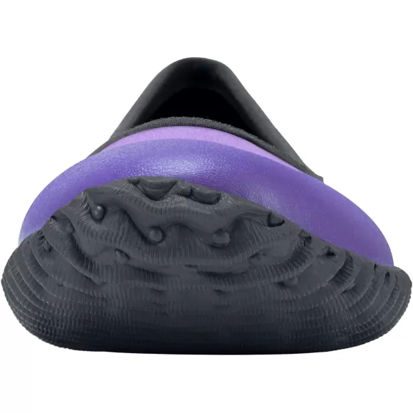 HISEA Flat Rain Shoes for Women Garden Shoes Waterproof Mud Shoes Walking Working Shoes Anti-Slip Purple