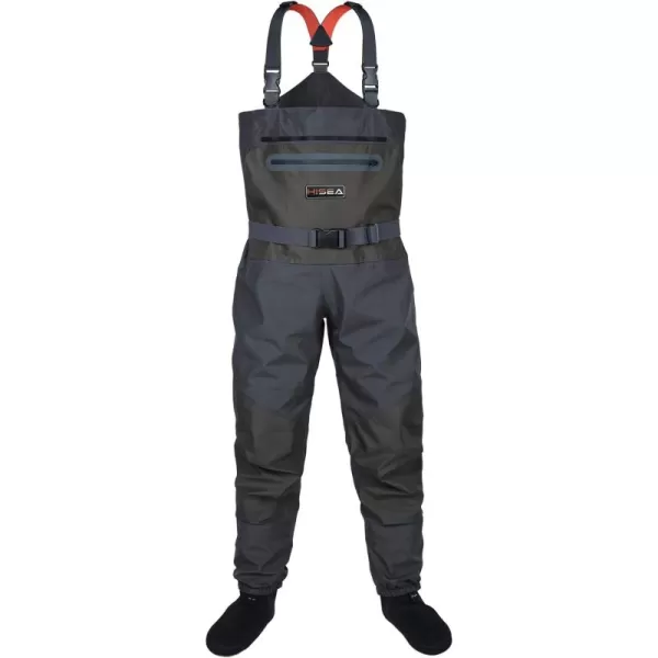 HISEA Fly Fishing Chest Waders Breathable Stocking Foot Wader Without Boots for Men Women