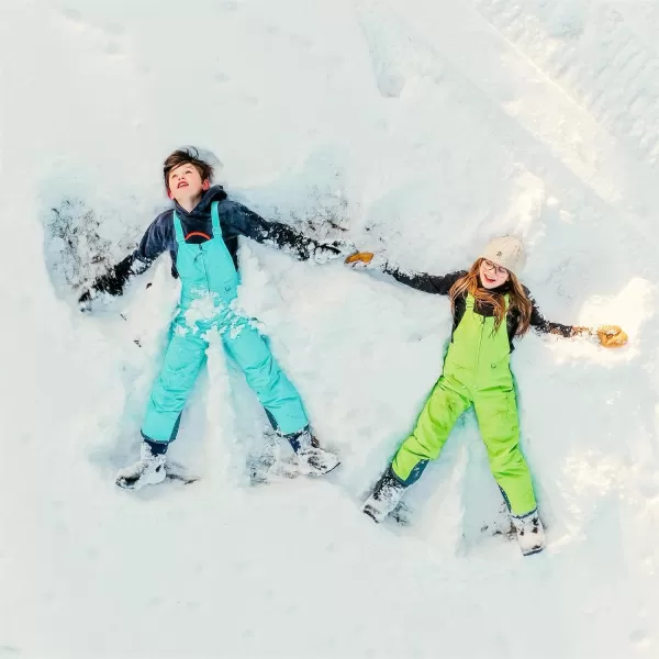 HISEA Kids Insulated Bibs Snow Bib Overalls Winter Warm Ski Bibs for Girls and Boys Ski Pants Water Resistant Skiing Bibs
