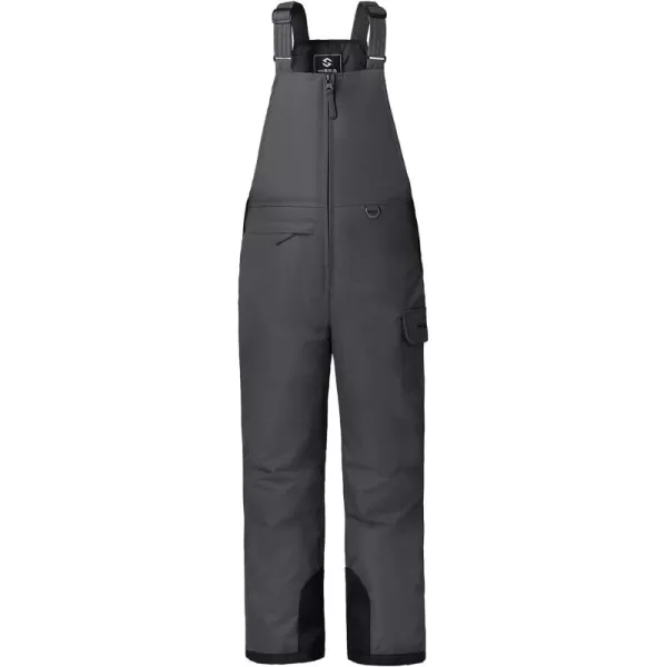 HISEA Kids Insulated Bibs Snow Bib Overalls Winter Warm Ski Bibs for Girls and Boys Ski Pants Water Resistant Skiing Bibs