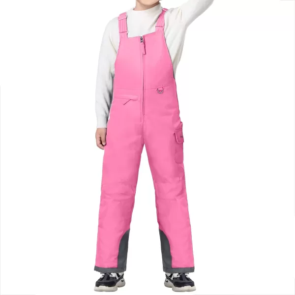 HISEA Kids Insulated Bibs Snow Bib Overalls Winter Warm Ski Bibs for Girls and Boys Ski Pants Water Resistant Skiing Bibs