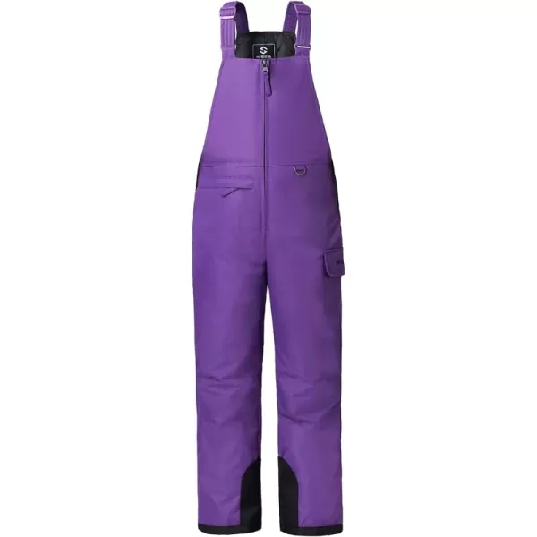 HISEA Kids Insulated Bibs Snow Bib Overalls Winter Warm Ski Bibs for Girls and Boys Ski Pants Water Resistant Skiing Bibs