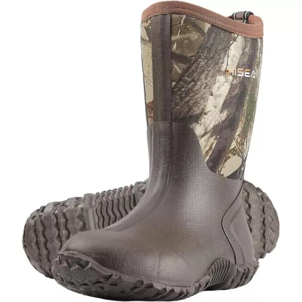HISEA Kids Rain Boots Waterproof Youth Neoprene Rubber Rainboots for Toddlers Kid Boys &amp; Girls