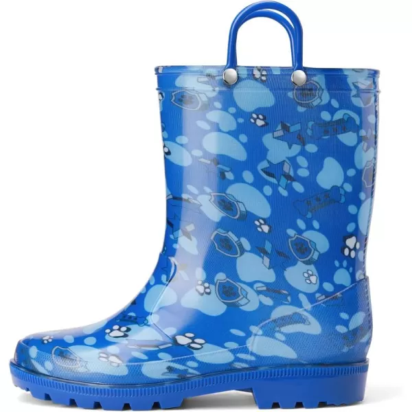 HISEA Kids Rain Boots for Toddler Boys Girls, Waterproof Rubber Boots with Easy-On Handles, Seamless PVC Rainboots Lightweight Mud Shoes for Water Beach Outdoor Playing 