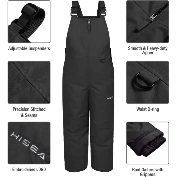 HISEA Kids Snow Bib Overalls 3M Thinsulate Infant/Toddler Ski Pants Insulated Skiing Bibs for Girls &amp; Boys