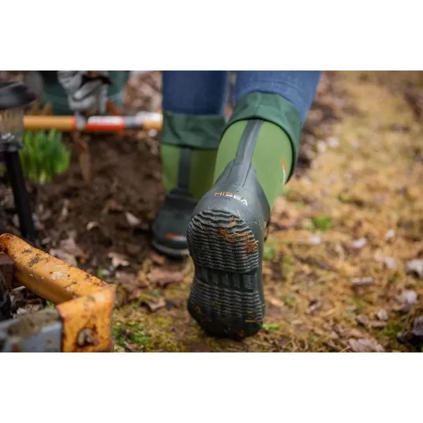 HISEA Men's Ankle Rain Boots Waterproof Garden Boots Rubber Boots Outdoor Work Boots