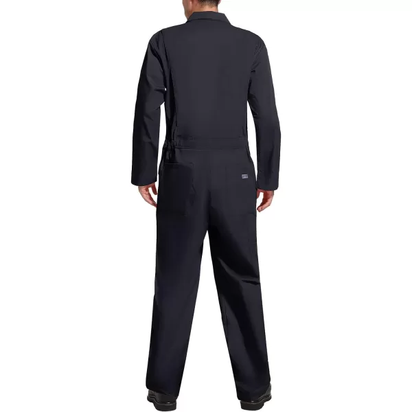 HISEA Men's Long Sleeve Coverall, Stain &amp; Wrinkle Resistant Mens Work Coverall with Multi Pockets