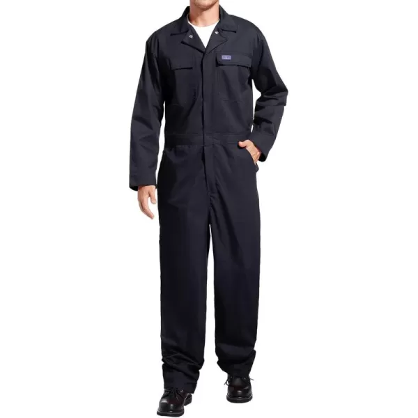 HISEA Men's Long Sleeve Coverall, Stain &amp; Wrinkle Resistant Mens Work Coverall with Multi Pockets