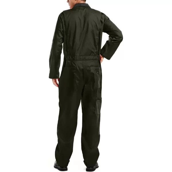 HISEA Men's Long Sleeve Coverall, Stain &amp; Wrinkle Resistant Mens Work Coverall with Multi Pockets