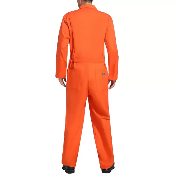 HISEA Men's Long Sleeve Coverall, Stain &amp; Wrinkle Resistant Mens Work Coverall with Multi Pockets
