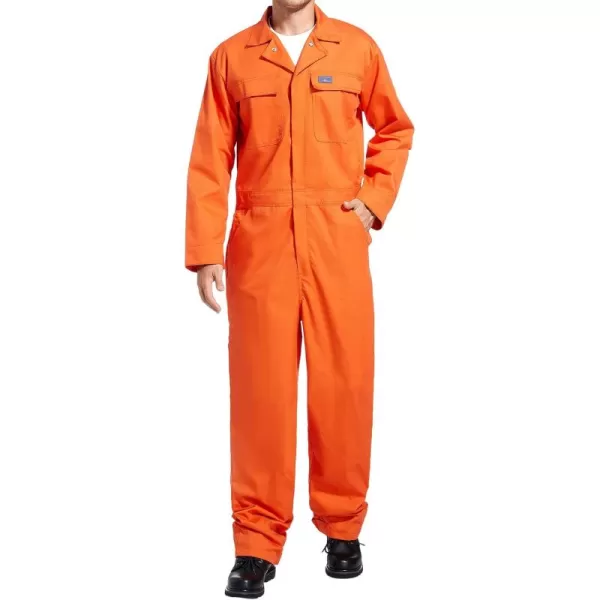 HISEA Men's Long Sleeve Coverall, Stain &amp; Wrinkle Resistant Mens Work Coverall with Multi Pockets