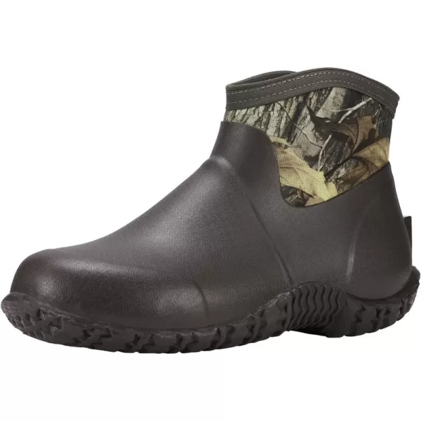 HISEA Men's Rain Boots, Ankle Height Garden Shoes Waterproof Rubber Neoprene Mud Boots Durable Insulated Short Outdoor Work Booties for Gardening Farming Camping Fishing and Yard Working