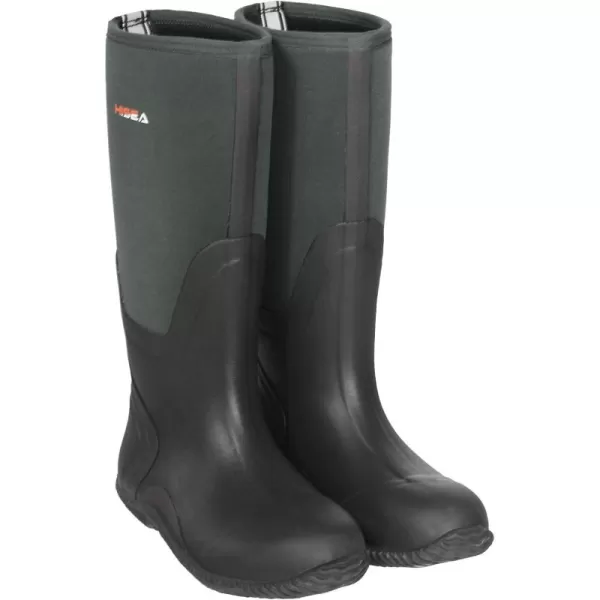 HISEA Men's Rain Boots Waterproof Durable Insulated Rubber Neoprene Outdoor Hunting Boots for Winter Snow Arctic