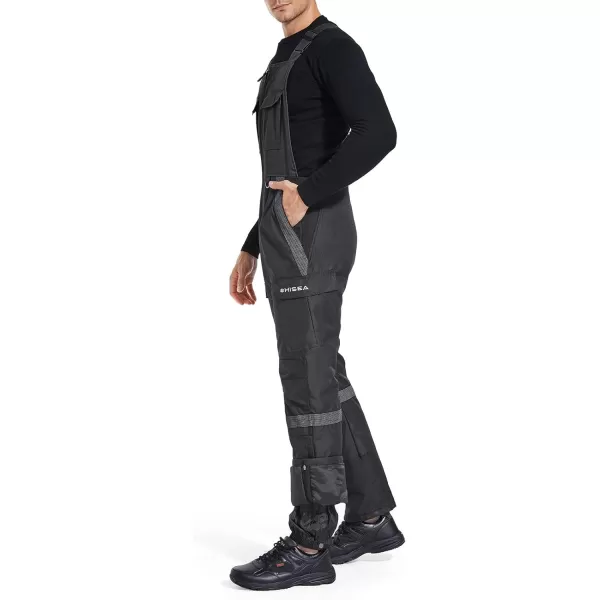 HISEA Men's Snow Bib Overalls Insulated Bibs Winter Warm Ski Bibs Windproof Water Resistant Skiing Pants With Pockets