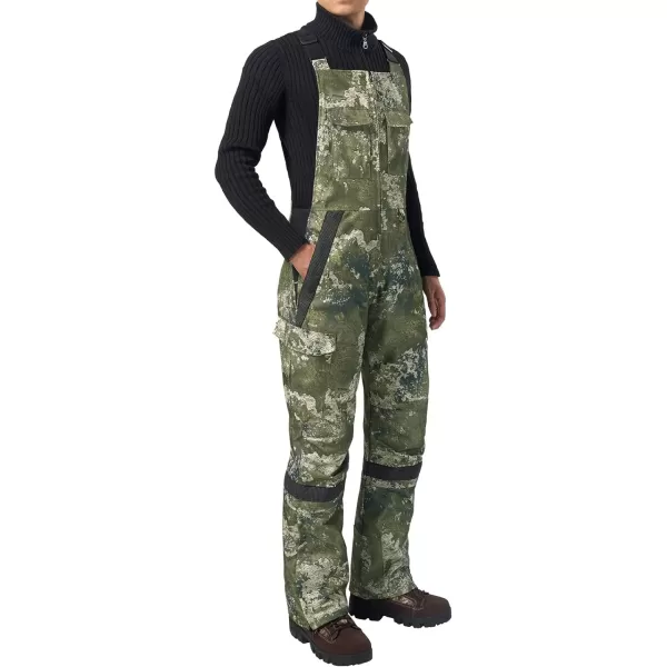 HISEA Men's Snow Bib Overalls Insulated Bibs Winter Warm Ski Bibs Windproof Water Resistant Skiing Pants With Pockets
