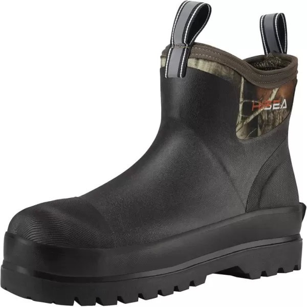 HISEA Men's Work Boots Chelsea Rain Boots Waterproof Garden Boots Durable Rain Shoes for Fishing Hunting Mud Working Outdoor