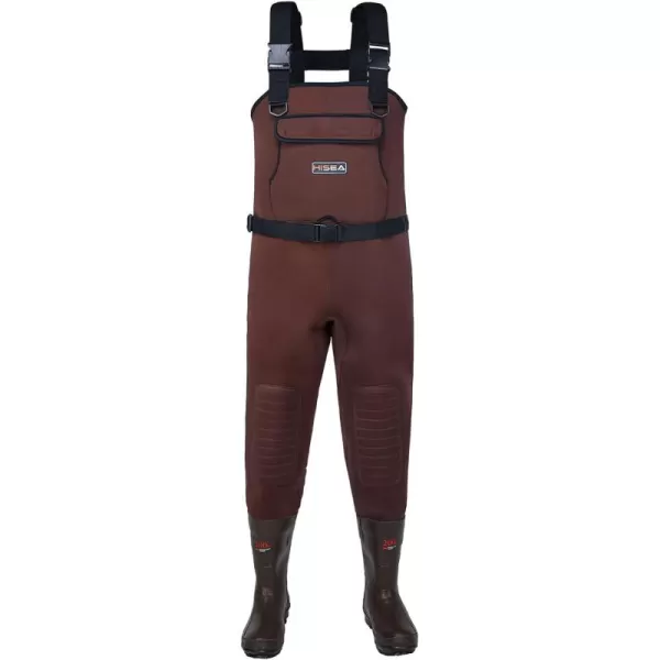 HISEA Neoprene Fishing Chest Waders for Men with Boots Cleated Bootfoot Waterproof Mens Womens Wader Fishing &amp; Hunting Wader