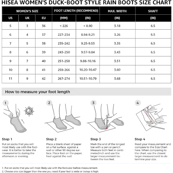 HISEA Women's Duck Boots Waterproof Ankle Saltwater Boot for Outdoor Winter Snow Boots