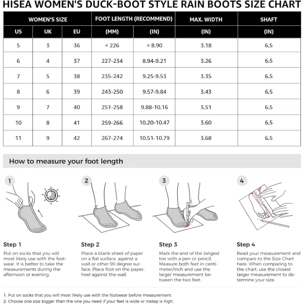 HISEA Women's Duck Boots Waterproof Ankle Saltwater Boot for Outdoor Winter Snow Boots