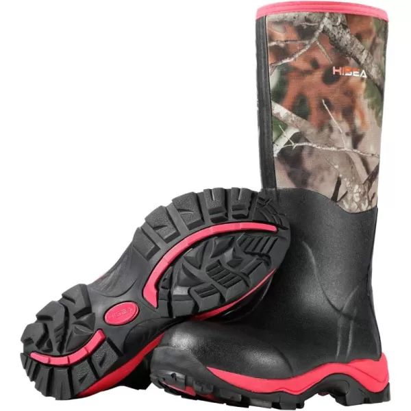 HISEA Women's Hunting Boots Insulated Rubber Boots Waterproof Outdoor
