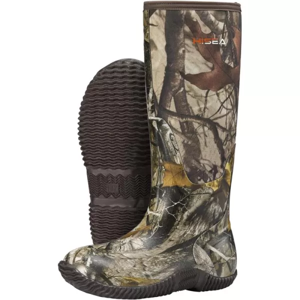 HISEA Women's Rain Boots, Waterproof Insulated Rubber Neoprene Boots, Durable Anti-Slip Knee High Outdoor Work Boot for Hunting Gardening Farming Yard Mud Working, Size US Women 5-11