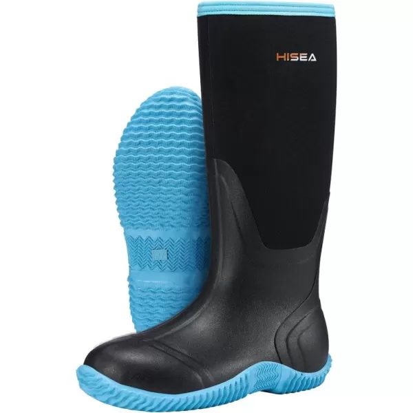 HISEA Women's Rain Boots, Waterproof Insulated Rubber Neoprene Boots, Durable Anti-Slip Knee High Outdoor Work Boot for Hunting Gardening Farming Yard Mud Working, Size US Women 5-11