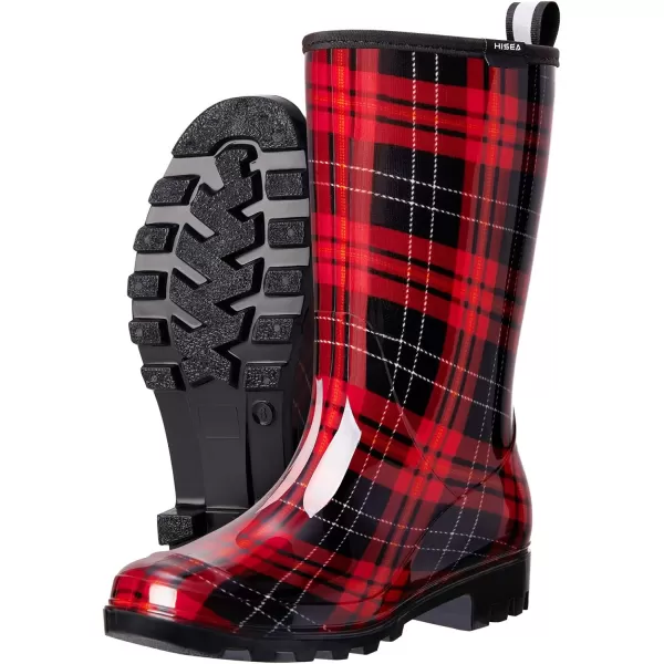 HISEA Women's Rain Boots Waterproof Mid Calf Garden Boots for Women