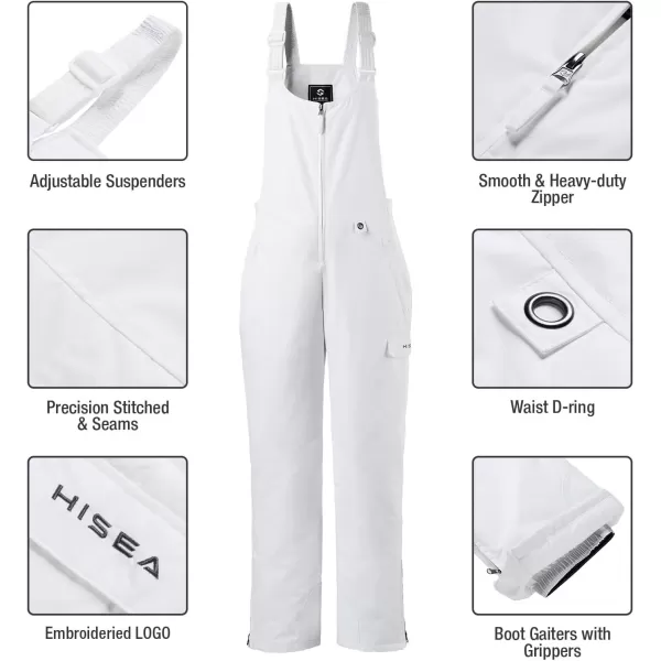 HISEA Women's Snow Bibs Insulated Bib Overalls Water Resistant Ski Bibs Windproof Ski Pants Breathable Snowsuit