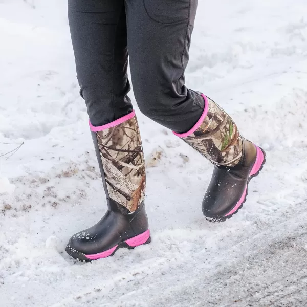 HISEA Women's Winter Boots Arctic Snow Boots Warm Fleece Fur Lined Rubber Neoprene Boot High Performance Waterproof Insulated
