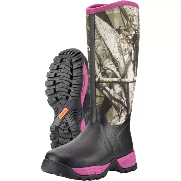 HISEA Women's Winter Boots Arctic Snow Boots Warm Fleece Fur Lined Rubber Neoprene Boot High Performance Waterproof Insulated