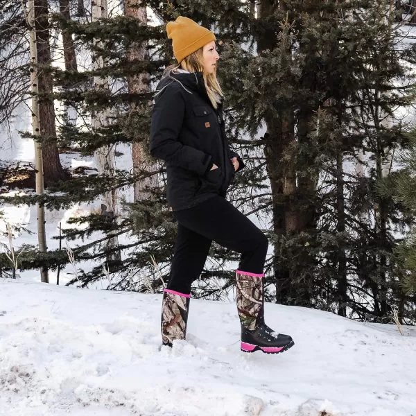 HISEA Women's Winter Boots Arctic Snow Boots Warm Fleece Fur Lined Rubber Neoprene Boot High Performance Waterproof Insulated