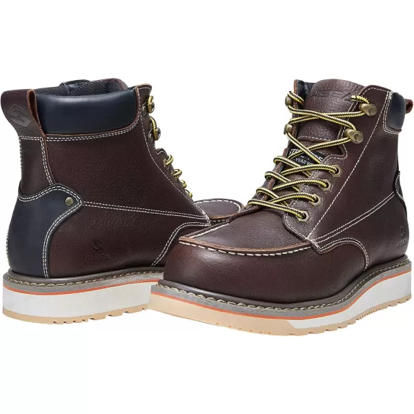 HISEA&nbsp;Work&nbsp;Boots&nbsp;for&nbsp;Men&nbsp;Steel/Soft&nbsp;Toe&nbsp;Boots,6‘’ Waterproof Slip Resistant Industrial &amp; Construction Work Boots