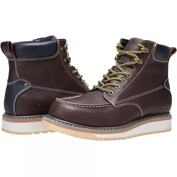 HISEA&nbsp;Work&nbsp;Boots&nbsp;for&nbsp;Men&nbsp;Steel/Soft&nbsp;Toe&nbsp;Boots,6‘’ Waterproof Slip Resistant Industrial &amp; Construction Work Boots