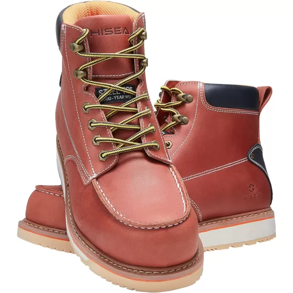HISEA&nbsp;Work&nbsp;Boots&nbsp;for&nbsp;Men&nbsp;Steel/Soft&nbsp;Toe&nbsp;Boots,6‘’ Waterproof Slip Resistant Industrial &amp; Construction Work Boots