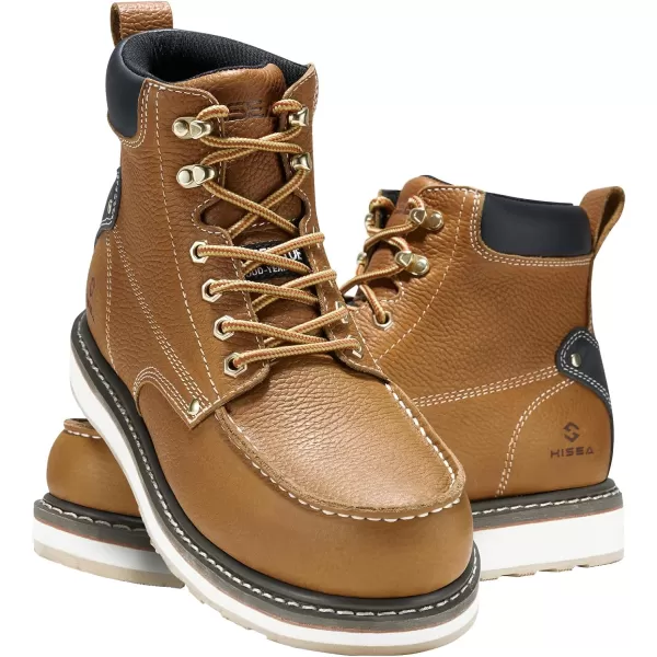 HISEA&nbsp;Work&nbsp;Boots&nbsp;for&nbsp;Men&nbsp;Steel/Soft&nbsp;Toe&nbsp;Boots,6‘’ Waterproof Slip Resistant Industrial &amp; Construction Work Boots