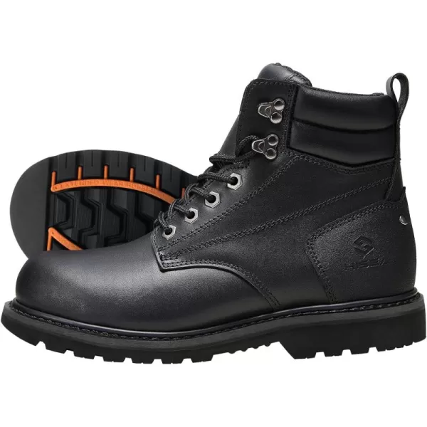HISEA&nbsp;Work&nbsp;Boots&nbsp;for&nbsp;Men&nbsp;Steel/Soft&nbsp;Toe&nbsp;Boots,6‘’ Waterproof Slip Resistant Industrial &amp; Construction Work Boots