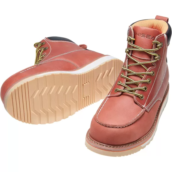 HISEA&nbsp;Work&nbsp;Boots&nbsp;for&nbsp;Men&nbsp;Steel/Soft&nbsp;Toe&nbsp;Boots,6‘’ Waterproof Slip Resistant Industrial &amp; Construction Work Boots