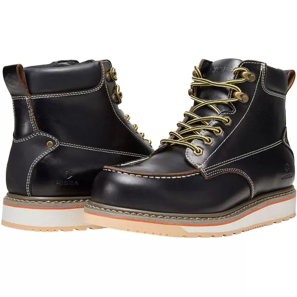 HISEA&nbsp;Work&nbsp;Boots&nbsp;for&nbsp;Men&nbsp;Steel/Soft&nbsp;Toe&nbsp;Boots,6‘’ Waterproof Slip Resistant Industrial &amp; Construction Work Boots