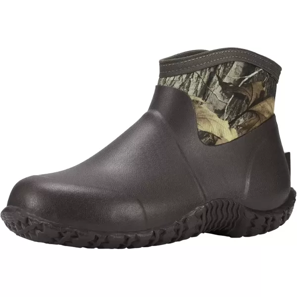 imageHISEA Mens Rain Boots Ankle Height Garden Shoes Waterproof Insulated Rubber Neoprene Mud Boots AntiSlip Outdoor Work Booties for Gardening Farming Camping Fishing and Yard WorkingCamo