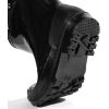 imageHISEA Kids Rain Boots for Toddler Boys Girls Waterproof Rubber Boots with EasyOn Handles Seamless PVC Rainboots Lightweight Mud Shoes for Water Beach Outdoor Playing ToddlerLittle KidBig KidBlack