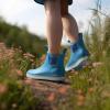 imageHISEA Womens Ankle Rain Boots Rubber Fishing Deck Boots Garden Boots for Women WaterproofBlue