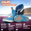 imageHISEA Womens Ankle Rain Boots Rubber Fishing Deck Boots Garden Boots for Women WaterproofBlue